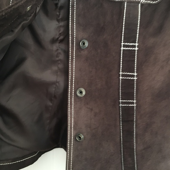Vintage Guess Leather Suede Jacket - Picture 7 of 8